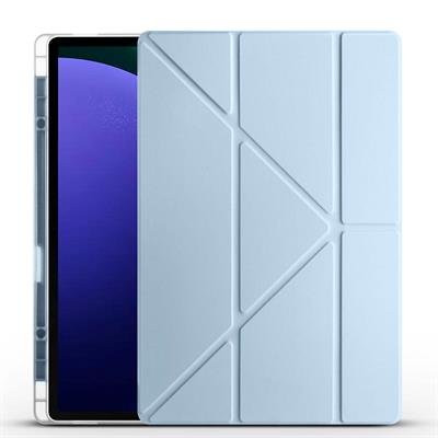 Galaxy Tab S9 Ultra Uyumlu Kılıf Zore Tri Folding Kalem Bölmeli Standlı Uyumlu Kılıf