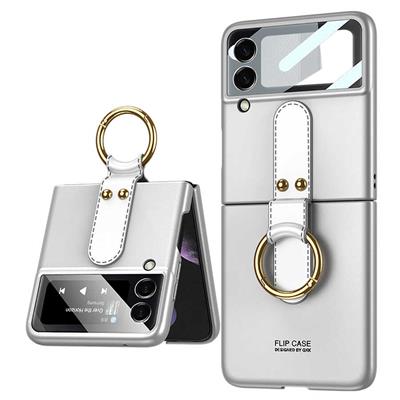 Galaxy Z Flip 3 Uyumlu Kılıf Zore Flip Ring Kıpta Kapak