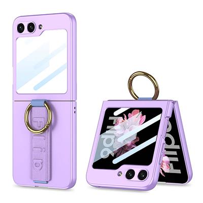 Galaxy Z Flip 6 Uyumlu Kılıf Kamera Korumalı Yüzüklü Zore Flip Ring Kıpta Kapak