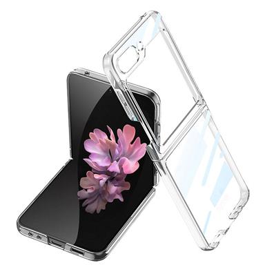 Galaxy Z Flip 6 Uyumlu Kılıf Zore Full Camlı Kıpta Kapak
