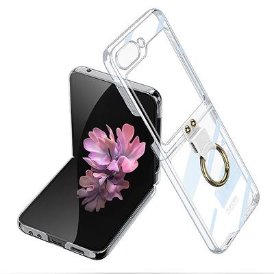 Galaxy Z Flip 6 Uyumlu Kılıf Zore Yüzüklü Kıpta Kapak