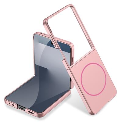 Galaxy Z Flip 7 Uyumlu Kılıf Wireless Şarj Özellikli Zore Kıpta M-safe Kapak