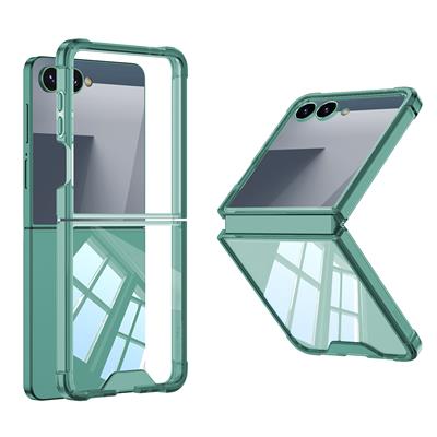 Galaxy Z Flip 7 Uyumlu Kılıf Zore Full Camlı Kıpta Kapak