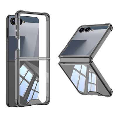 Galaxy Z Flip 7 Uyumlu Kılıf Zore Full Camlı Kıpta Kapak