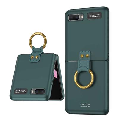 Galaxy Z Flip Uyumlu Kılıf Zore Flip Ring Kıpta Kapak