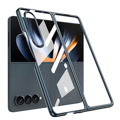 Galaxy Z Fold 4 Uyumlu Kılıf Zore Full Camlı Kıpta Kapak