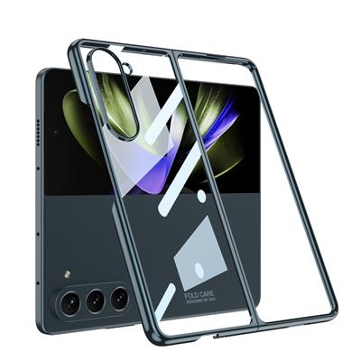 Galaxy Z Fold 5 Uyumlu Kılıf Zore Full Camlı Kıpta Kapak