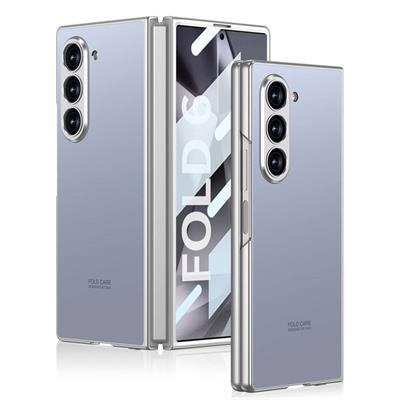 Galaxy Z Fold 6 Uyumlu Kılıf Titanyum Metal Tasarımlı Zore Kıpta Caz Kapak