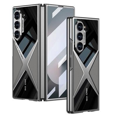 Galaxy Z Fold 6 Uyumlu Kılıf Ultra İnce Kamera Korumalı PC + Deri Arka Yüzey Zore X-Pro Kapak