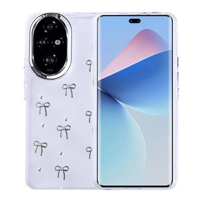 Honor 200 Uyumlu Kılıf Airbag Tasarımlı Simli Şeffaf Zore Kutup Kapak