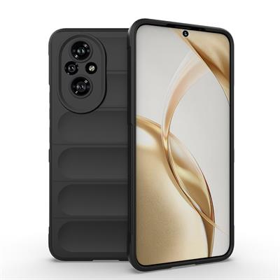 Honor 200 Uyumlu Kılıf Esnek TPU Oyuklu Arka Yüzey Tasarımlı Zore Etnik Silikon Kapak