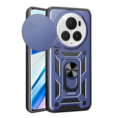 Honor Magic 6 Pro Uyumlu Kılıf Magnetik Standlı Kamera Korumalı Zore Sürgülü Vega Kapak