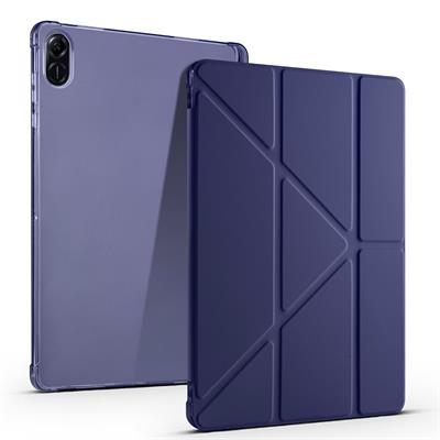 Honor Pad X8A Uyumlu Kılıf Zore Tri Folding Kalem Bölmeli Standlı Uyumlu Kılıf