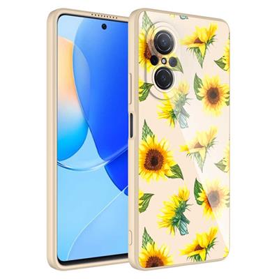 Huawei Nova 9 SE Uyumlu Kılıf Kamera Korumalı Desenli Sert Silikon Zore Epoksi Kapak