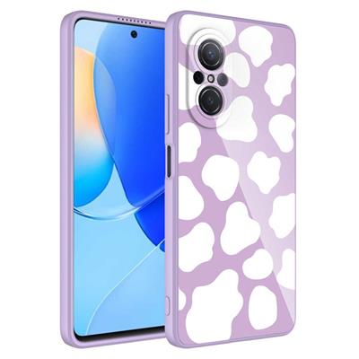 Huawei Nova 9 SE Uyumlu Kılıf Kamera Korumalı Desenli Sert Silikon Zore Epoksi Kapak