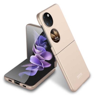 Huawei P50 Pocket Uyumlu Kılıf Zore Sert Kıpta Kapak