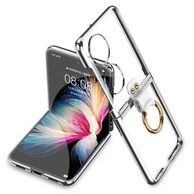 Huawei P50 Pocket Uyumlu Kılıf Zore Yüzüklü Kıpta Kapak