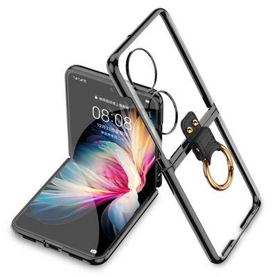 Huawei P50 Pocket Uyumlu Kılıf Zore Yüzüklü Kıpta Kapak
