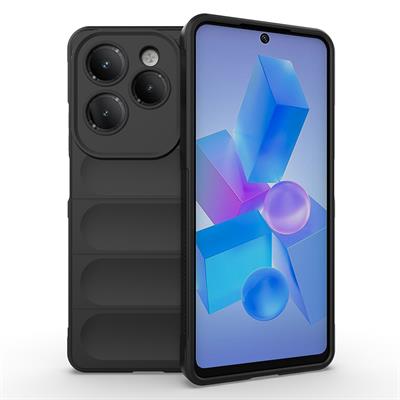 İnfinix Hot 40 Pro Uyumlu Kılıf Esnek TPU Oyuklu Arka Yüzey Tasarımlı Zore Etnik Silikon Kapak