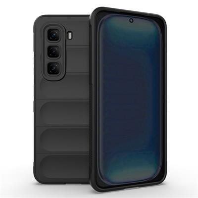 İnfinix Hot 50 4G Uyumlu Kılıf Esnek TPU Oyuklu Arka Yüzey Tasarımlı Zore Etnik Silikon Kapak