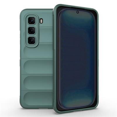 İnfinix Hot 50 4G Uyumlu Kılıf Esnek TPU Oyuklu Arka Yüzey Tasarımlı Zore Etnik Silikon Kapak