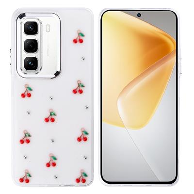 İnfinix Hot 50 Pro 4G Uyumlu Kılıf Airbag Tasarımlı Simli Şeffaf Zore Kutup Kapak