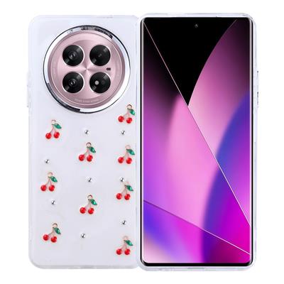 İnfinix Zero 40 5G Uyumlu Kılıf Airbag Tasarımlı Simli Şeffaf Zore Kutup Kapak