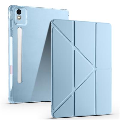 Lenovo Idea Tab Pro 12.7 TB-373FU Uyumlu Kılıf Zore Tri Folding Kalem Bölmeli Standlı Uyumlu Kılıf