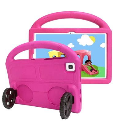 Lenovo M10 Plus TB-X606F Zore Wheel Car Tekerlek Standlı Tablet Eva Silikon Uyumlu Kılıf