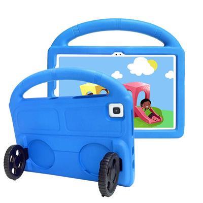 Lenovo M10 Plus TB-X606F Zore Wheel Car Tekerlek Standlı Tablet Eva Silikon Uyumlu Kılıf