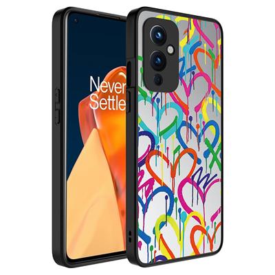 One Plus 9 Uyumlu Kılıf Aynalı Desenli Kamera Korumalı Parlak Zore Mirror Kapak