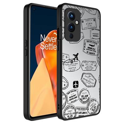 One Plus 9 Uyumlu Kılıf Aynalı Desenli Kamera Korumalı Parlak Zore Mirror Kapak