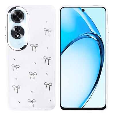 Oppo A60 Uyumlu Kılıf Airbag Tasarımlı Simli Şeffaf Zore Kutup Kapak