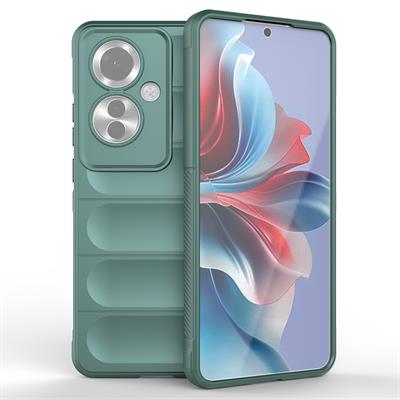 Oppo Reno 11F 5G Uyumlu Kılıf Esnek TPU Oyuklu Arka Yüzey Tasarımlı Zore Etnik Silikon Kapak