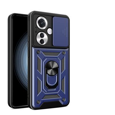 Oppo Reno 11FS Uyumlu Kılıf Magnetik Standlı Kamera Korumalı Zore Sürgülü Vega Kapak