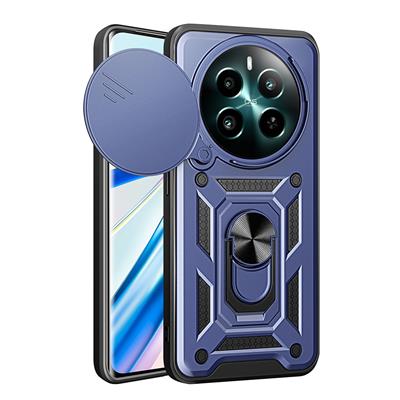 Realme 12 Uyumlu Kılıf Magnetik Standlı Kamera Korumalı Zore Sürgülü Vega Kapak