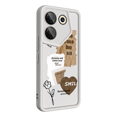 Tecno Camon 20 Pro 5G Uyumlu Kılıf Kamera Korumalı Baskılı Arka Yüzey Zore Klas Kapak