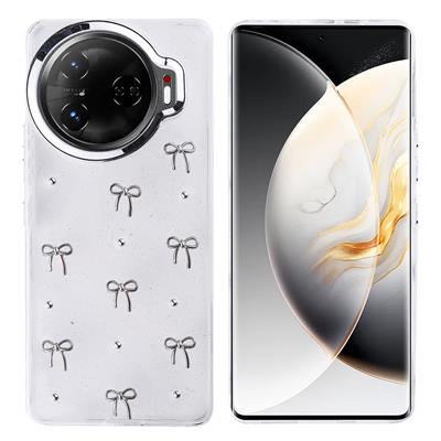 Tecno Camon 30 Pro 5G Uyumlu Kılıf Airbag Tasarımlı Simli Şeffaf Zore Kutup Kapak