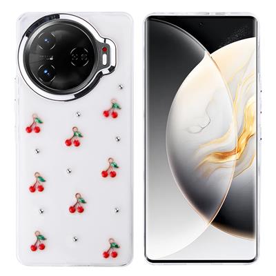 Tecno Camon 30 Pro 5G Uyumlu Kılıf Airbag Tasarımlı Simli Şeffaf Zore Kutup Kapak