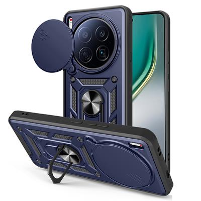 Tecno Camon 40 Premier 5G Kılıf Magnetik Standlı Kamera Korumalı Zore Sürgülü Vega Kapak