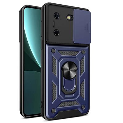 Tecno Pova 5 Uyumlu Kılıf Magnetik Standlı Kamera Korumalı Zore Sürgülü Vega Kapak