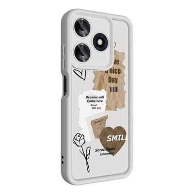 Tecno Spark 10 4G Uyumlu Kılıf Kamera Korumalı Baskılı Arka Yüzey Zore Klas Kapak