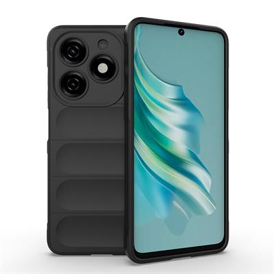 Tecno Spark 20C Uyumlu Kılıf Esnek TPU Oyuklu Arka Yüzey Tasarımlı Zore Etnik Silikon Kapak