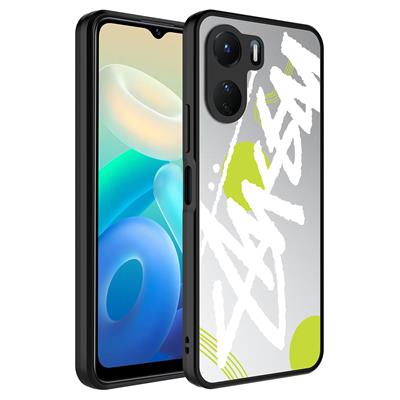 Vivo Y16 Uyumlu Kılıf Aynalı Desenli Kamera Korumalı Parlak Zore Mirror Kapak