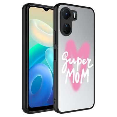 Vivo Y16 Uyumlu Kılıf Aynalı Desenli Kamera Korumalı Parlak Zore Mirror Kapak