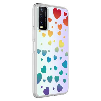 Vivo Y20 Uyumlu Kılıf Zore M-Blue Desenli Kapak