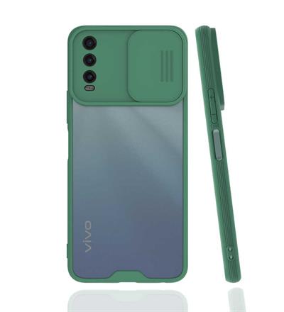 Vivo Y20S Uyumlu Kılıf Zore Lensi Kapak
