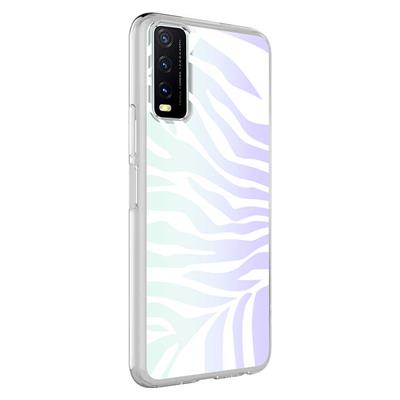 Vivo Y20S Uyumlu Kılıf Zore M-Blue Desenli Kapak