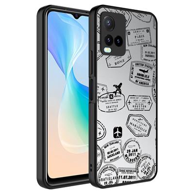 Vivo Y32 Uyumlu Kılıf Aynalı Desenli Kamera Korumalı Parlak Zore Mirror Kapak