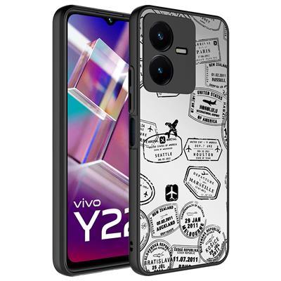 Vivo Y35 Uyumlu Kılıf Aynalı Desenli Kamera Korumalı Parlak Zore Mirror Kapak